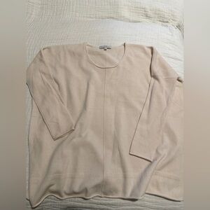 Blossom Cashmere Cream Pink Long Sleeve Sweater EUC 2297